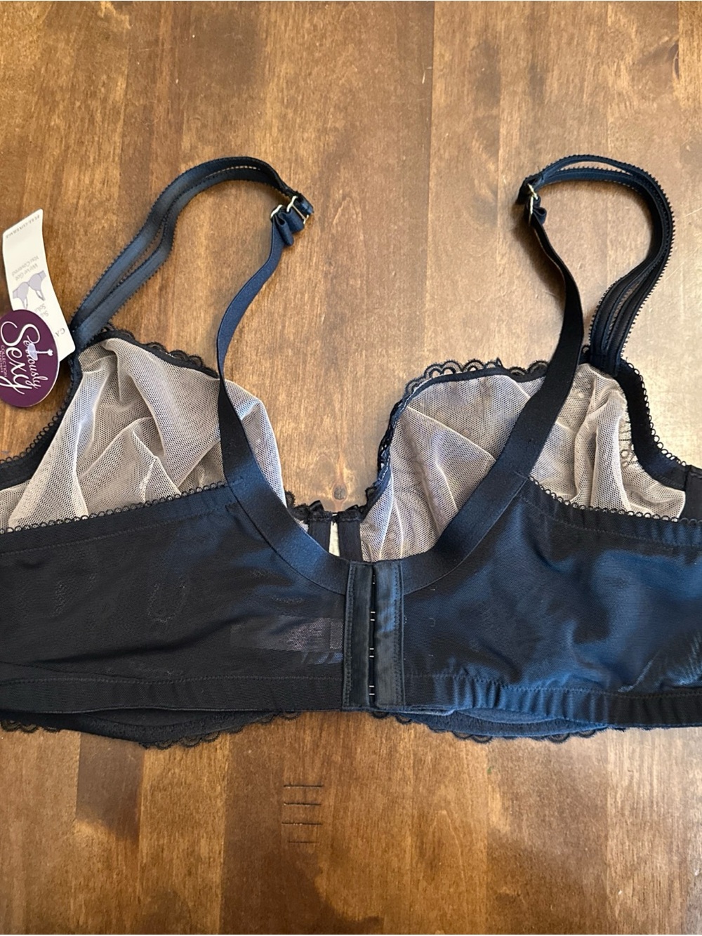 Cacique Bra 46C Seriously Sexy Full Coverage Lace Unlined Underwire Lingerie - Picture 5 of 7